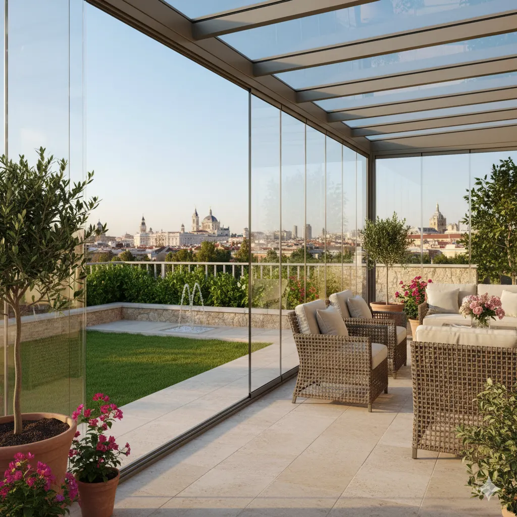 Cerramientos de terrazas, jardines y exteriores en Madrid